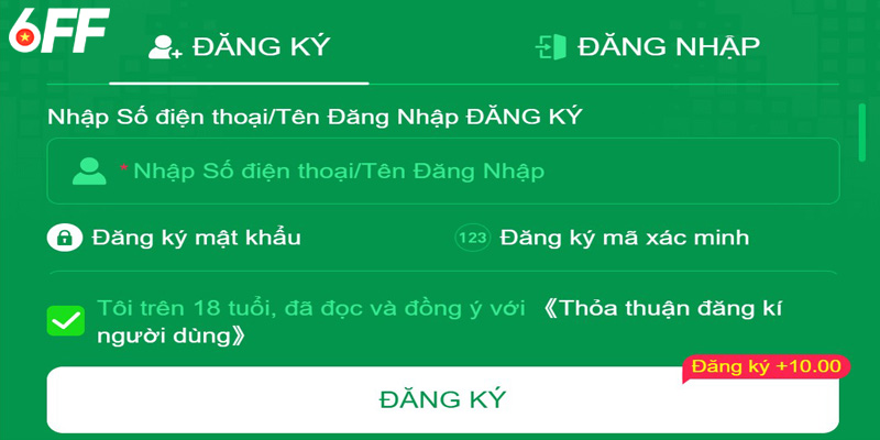 Hoàn thành thông tin cá nhân theo mẫu tạo tài khoản mà nhà cái yêu cầu