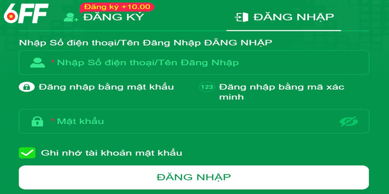 Hướng dẫn đăng nhập 6FF chỉ với 4 bước