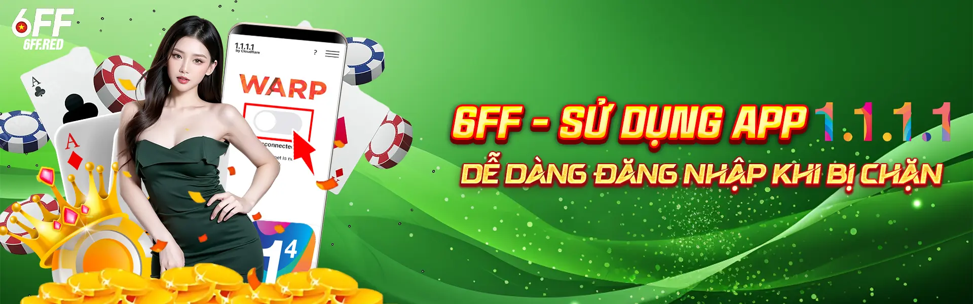 Sử dụng app 1.1.1.1 dễ dàng đăng nhập