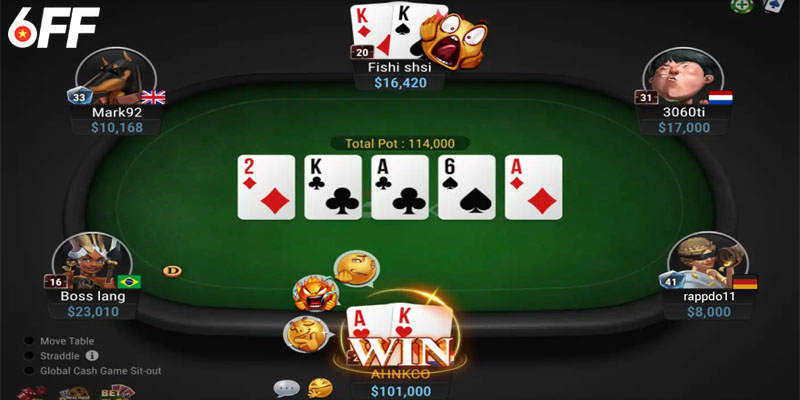 Thành viên cần nắm chắc luật chơi game poker tại nhà cái 6FF